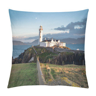 Personality  Sunset At Fanad Head Lighthouse In The North Donegal Cost In Irelans Pillow Covers