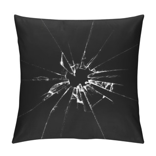 Personality  Realistic Broken Glass Illustration Pillow Covers