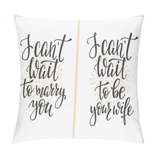 Personality  Wedding Quote Calligraphy  Pillow Covers