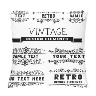 Personality  Calligraphic Design Elements. Pillow Covers