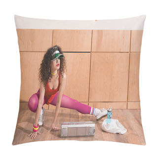 Personality  Woman Stretching Before Training Pillow Covers