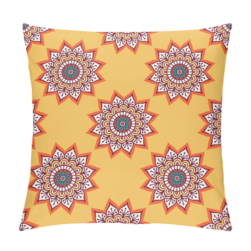 Personality  Ethnic Floral Seamless Pattern Pillow Covers