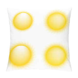 Personality  Vector Sun Icons. Sun Collection Pillow Covers