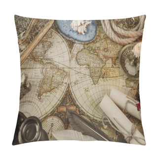 Personality  Conceived In Antique Style: Adventure Pillow Covers