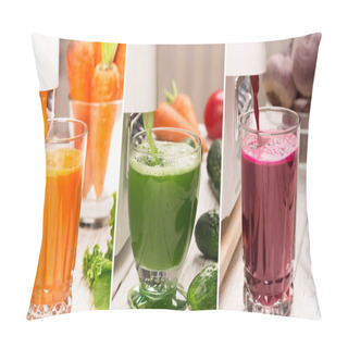 Personality  Fresh Vegetables And Juices Pillow Covers