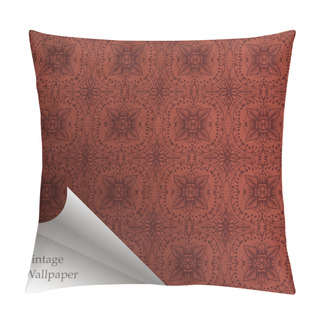 Personality  Vector Wallpaper Design With Folded Corner Pillow Covers