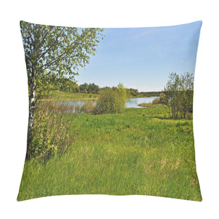 Personality  Country Landscape With Lake Pillow Covers