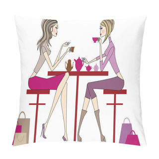 Personality  Women Drinking Pillow Covers