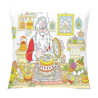 Personality  Santa Claus Cooking Pillow Covers