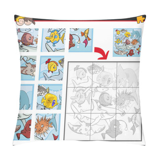Personality  Jigsaw Puzzles With Fish Pillow Covers