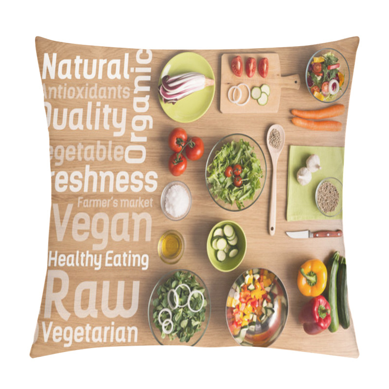 Personality  Healthy Vegetarian Home Made Food Pillow Covers