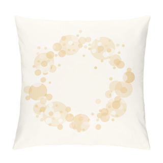 Personality  Vector Romantic Circle Frame With Bokeh Design Pillow Covers