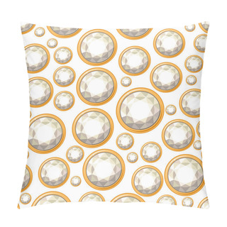 Personality  Seamless Pattern With Jewels. Endless Texture For Your Design. Pillow Covers