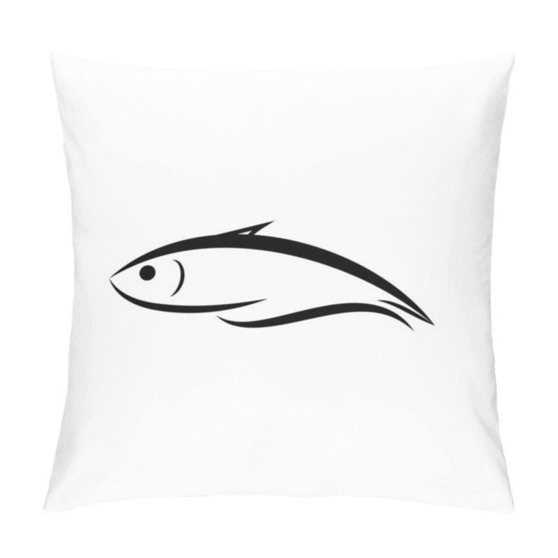 Personality  Fish Logo vector  pillow covers