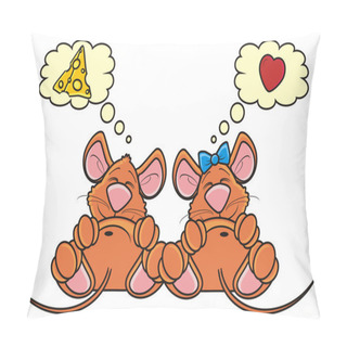 Personality  Two Mouse Asleep And Dream About Different Pillow Covers