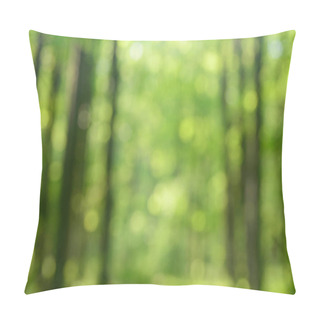 Personality  Spring Forest Blurred Background  Pillow Covers