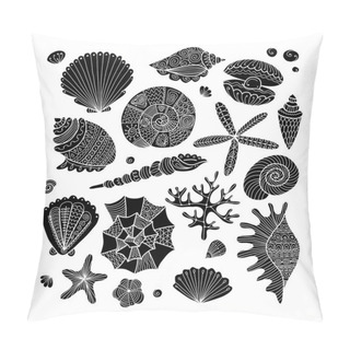 Personality  Marine Collection, Ornate Seashells For Your Design Pillow Covers