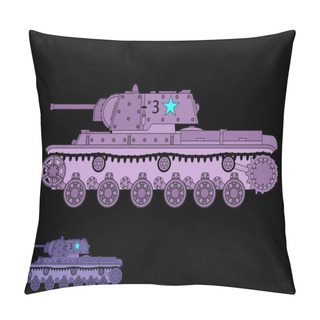Personality  Russian WW2 KV-1 Tank Pillow Covers