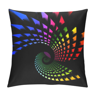 Personality  Rainbow Twirl Pillow Covers