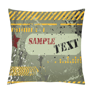Personality  Army, Navy, Grunge Background Pillow Covers