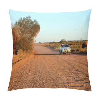 Personality  Car At The Gravel Road Pillow Covers