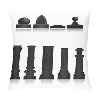 Personality  Post Caps And Bases Pillow Covers