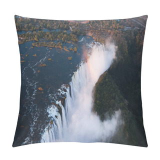Personality  Victoria Falls Seen From The Air, Zambia/Zimbabwe Pillow Covers