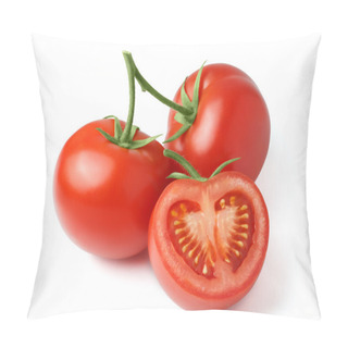 Personality  Fresh Tomatoes On A Green Stem Pillow Covers