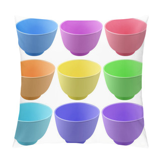Personality  Colorful Bowls Pillow Covers