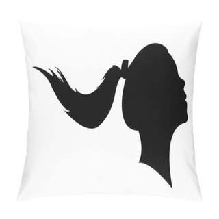 Personality  A Girl Head Silhouette Pillow Covers