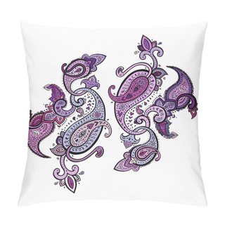 Personality  Paisley Background. Hand Drawn Ornament. Pillow Covers