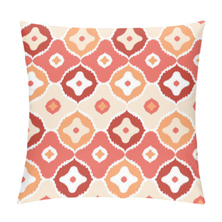 Personality  Golden Ikat Geometric Seamless Pattern Background Pillow Covers