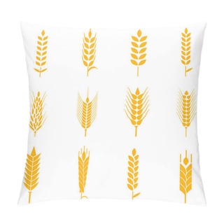 Personality  Ears Of Wheat Bread Symbols. Pillow Covers