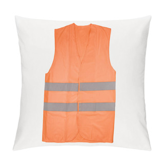 Personality  Orange Vest Isolated On Blank Pillow Covers