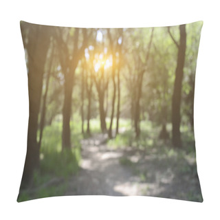 Personality  Blurred Nature Background Pillow Covers