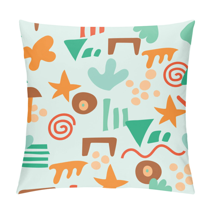 Personality  Abstract Shape Vector Seamless Pattern Pillow Covers