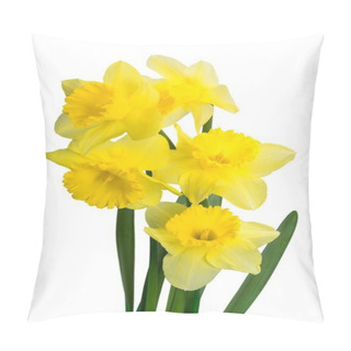 Personality  Yellow Daffodil Flowers Pillow Covers