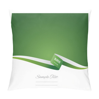 Personality  Abstract Color Background Saudi Arabia Flag Pillow Covers