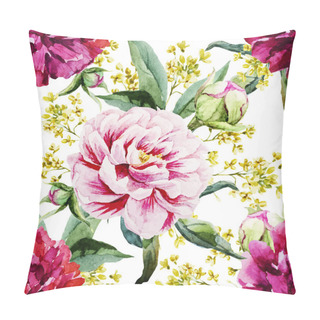 Personality  Watercolor Floral Pattern Pillow Covers