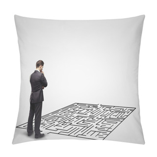 Personality  Man And Labyrinth Pillow Covers