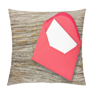 Personality  Red Envelope On Wooden Background Pillow Covers