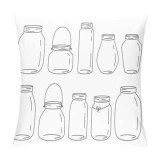 Personality  Vector Jars Set Pillow Covers