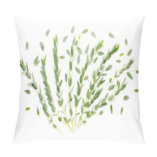 Personality  Green Eucalyptus Branche Pillow Covers