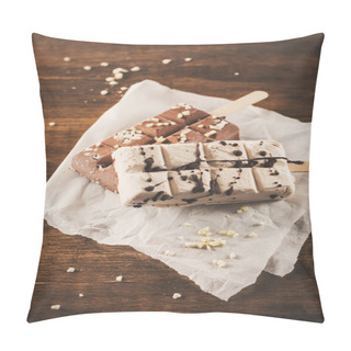 Personality  Tasty Chocolate Popsicles With Nuts Pillow Covers