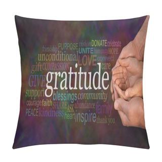 Personality  Gratitude Attitude Website Campaign Banner  Pillow Covers