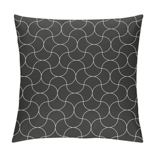 Personality  Seamless Abstract Intersecting Curve Pattern Pillow Covers