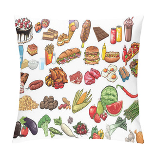 Personality  Food And Beverages Pillow Covers