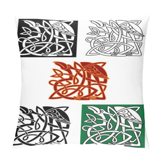 Personality  Celtic Totems With Birds Pillow Covers