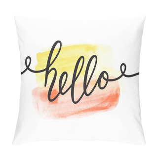 Personality  Hello Vector Lettering Pillow Covers