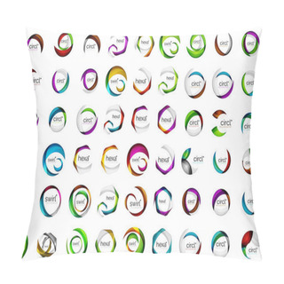 Personality  Modern Overlapping Shapes Geometric Logos Pillow Covers